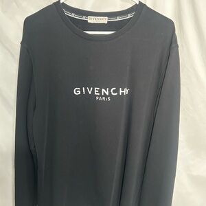 Givenchy Black Distressed Sweatshirt